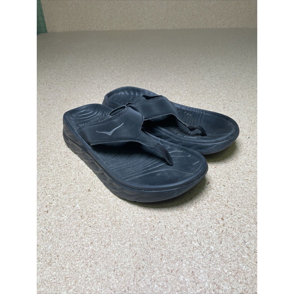 Hoka One One Men's Black Thong Sandals